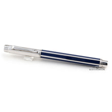 Load image into Gallery viewer, Caran d'Ache Varios Blue Chinese Lacquer W/ Rhodium Trim Rollerball Pen - Floor Model