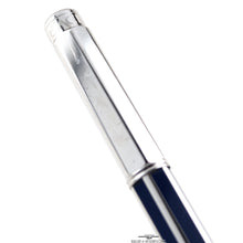 Load image into Gallery viewer, Caran d'Ache Varios Blue Chinese Lacquer W/ Rhodium Trim Rollerball Pen - Floor Model