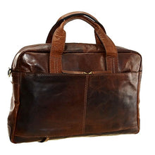 Load image into Gallery viewer, Cheyenne Hand-Stained Antique Buffalo Slim Top Zip Brief