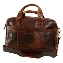 Load image into Gallery viewer, Cheyenne Hand-Stained Antique Buffalo Slim Top Zip Brief