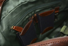 Load image into Gallery viewer, Cheyenne Hand-Stained Antique Buffalo Slim Top Zip Brief