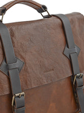 Load image into Gallery viewer, ITALIAN LEATHER VINTAGE-STYLE FLAP BRIEF