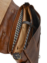 Load image into Gallery viewer, ITALIAN LEATHER VINTAGE-STYLE FLAP BRIEF