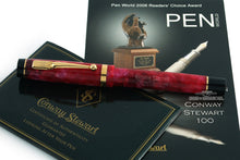 Load image into Gallery viewer, Conway Stewart Cherry Red Duro Fountain Pen - F Nib