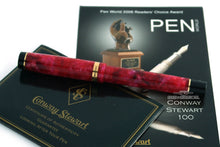 Load image into Gallery viewer, Conway Stewart Cherry Red Duro Fountain Pen - F Nib