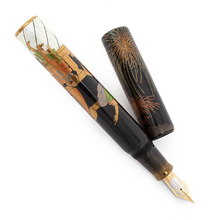 Load image into Gallery viewer, Danitrio GK-1013 Genkai "Fireworks (Summer of Four Seasons)" Limited Edition Fountain Pen Uncapped
