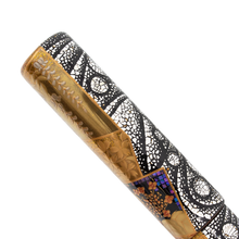 Load image into Gallery viewer, Danitrio GK-1021 Genkai "Katamigawari" (Winter and Winter) Limited Edition Fountain Pen Closed Side Cap Close Up