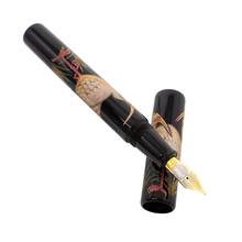 Load image into Gallery viewer, Danitrio GK-1031 Genkai "Toki" (Japanese Crested Ibis) Fountain Pen Uncapped