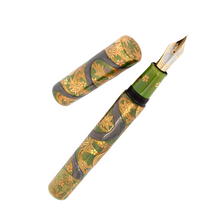 Load image into Gallery viewer, Danitrio GK-1028 Genkai "Shunju Soka" Flowers in Spring & Autumn Fountain Pen Uncapped 2