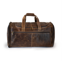 Load image into Gallery viewer, DayTrekr Distressed Leather Duffel
