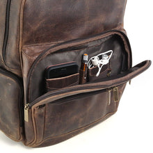 Load image into Gallery viewer, DAYTREKR DISTRESSED LEATHER MULTI-POCKET BACKPACK