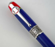 Load image into Gallery viewer, Close up to the pen's cap clip and band.