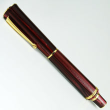 Load image into Gallery viewer, Delta Limited Edition Celluloid Papilon Ruby Red  Fountain Pen #11/100 (M Nib)