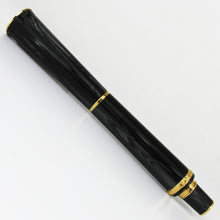 Load image into Gallery viewer, Delta Limited Edition Celluloid Papillon Black Fountain Pen #11/100 (Medium Nib)