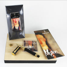 Load image into Gallery viewer, Delta Limited Edition Celluloid Papillon Black Fountain Pen #11/100 (Medium Nib)