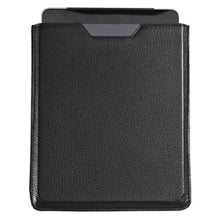 Load image into Gallery viewer, Front view of the leather sleeve with a tablet inside.