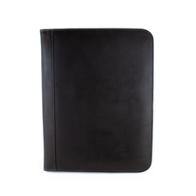 Load image into Gallery viewer, Dorado Leather Letter Pad - Black
Image of Letter Pad in Black showing natural full-grain leather markings.
DIMENSIONS:   12.5 X 10"