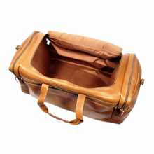 Load image into Gallery viewer, Dorado Colombian Leather Carry-on Duffel - Tan
Image of Interior Main Packing Compartment
Dimensions:  21 X 10 X 10"