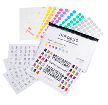Load image into Gallery viewer, A series of colorful stickers and printed letters used to decorate the suitcase.