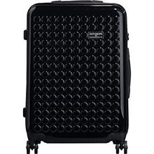 Load image into Gallery viewer, Front panel view of the black suitcase.