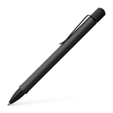 Load image into Gallery viewer, Side view of the black Hexo ballpoint pen on a white background.