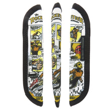 Load image into Gallery viewer, Front, side, and back views of the First Flight pen sleeve.