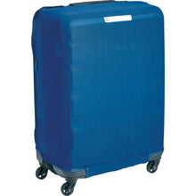 Load image into Gallery viewer, Medium slip on Luggage Cover in Blue fitted on a Suitcase.
