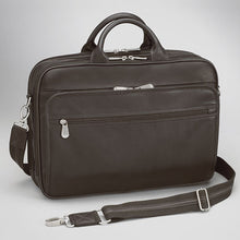 Load image into Gallery viewer, GTM Espresso Brown Leather Men's Concealed Carry Briefcase