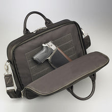Load image into Gallery viewer, GTM Espresso Brown Leather Men&#39;s Concealed Carry Briefcase
