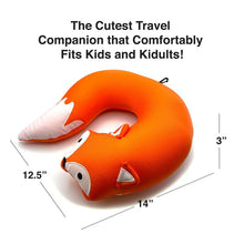 Load image into Gallery viewer, Kids Huggable Travel Pillow - Fox or Flamingo