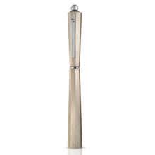 Load image into Gallery viewer, Front view of the Ivory ballpoint pen with the cap on.