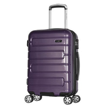 Load image into Gallery viewer, Olympia Nema 22" Expandable 2-Tone Polycarbonate Carry-On Spinner Suitcase