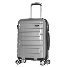 Load image into Gallery viewer, Olympia Nema 22" Expandable 2-Tone Polycarbonate Carry-On Spinner Suitcase