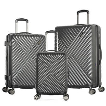 Load image into Gallery viewer, Olympia Matrix Polycarbonate Medium Expandable Spinner Luggage