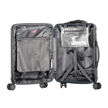 Load image into Gallery viewer, Olympia Matrix Polycarbonate 21" Exp Carry-On Spinner Luggage - Navy