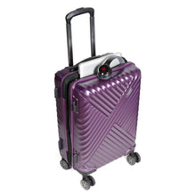 Load image into Gallery viewer, Olympia Matrix Polycarbonate 21" Exp Carry-On Spinner Luggage