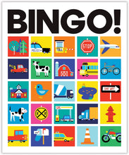 Load image into Gallery viewer, Front view of a Bingo card.