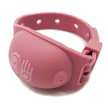 Load image into Gallery viewer, Angled view of the Rose pink Handiguru.