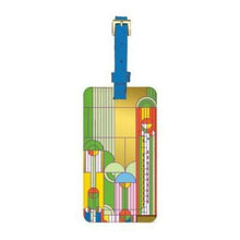 Load image into Gallery viewer, Frank Lloyd Wright Saguaro Forms & Cactus Flowers Luggage Tag