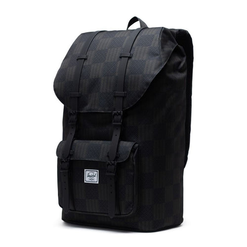 ﻿Herschel Supply Co. Little America Backpack - Black Checkered Textile