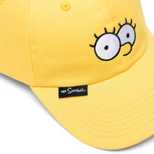 Load image into Gallery viewer, Angled close up to the Lisa Simpson Sylas Cap.