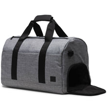 Load image into Gallery viewer, Angled view with the side panel shoe compartment unzipped.