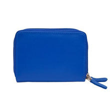 Load image into Gallery viewer, Front view of the blue wallet.