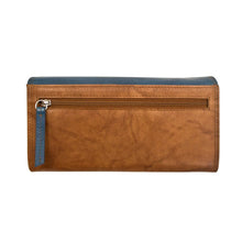 Load image into Gallery viewer, ILI New York Large Flap Over Wallet with RFID Blocking Lining