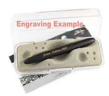 Load image into Gallery viewer, Fisher Bullet Space Pen Matte Black with Metallic Gold Caduceus