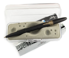 Load image into Gallery viewer, Fisher Bullet Space Pen Matte Black with Metallic Gold Caduceus