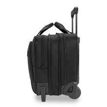 Load image into Gallery viewer, Briggs & Riley @Work Medium 2-Wheeled Expandable Brief - Black
Image of Right Facing Side Panel View shown in fully expanded position.
Dimensions: 14.5"H x 15.5"W X 9"D
Weight: 7.2 lbs.