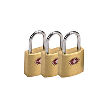 Load image into Gallery viewer, TSA12/3 - Mini Brass Padlocks - 3Pack