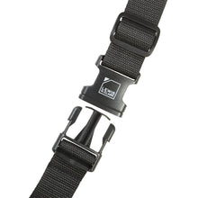 Load image into Gallery viewer, Close up to the black side-release buckle on a white background.