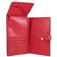 Load image into Gallery viewer, Interior view of the red wallet.